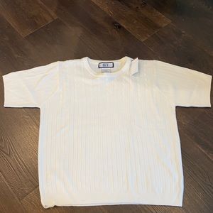 Vintage Bice cable knit cream shirt